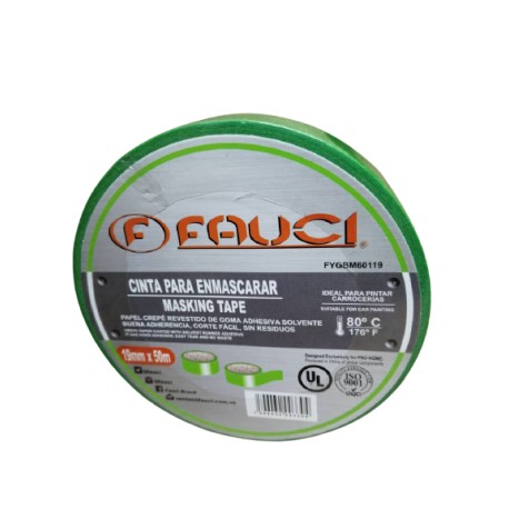 Cinta Para Enmascarar Verde 19mm X 50Mts