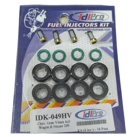 Kit O-Ring Inyectores Chevrolet Vitara 1.6 Suzuki Wagon R