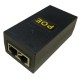 Inyector Poe 48v 0.5A 24W De Energía Adaptador Ethernet Cctv