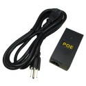 Inyector Poe 48v 0.5A 24W De Energía Adaptador Ethernet Cctv