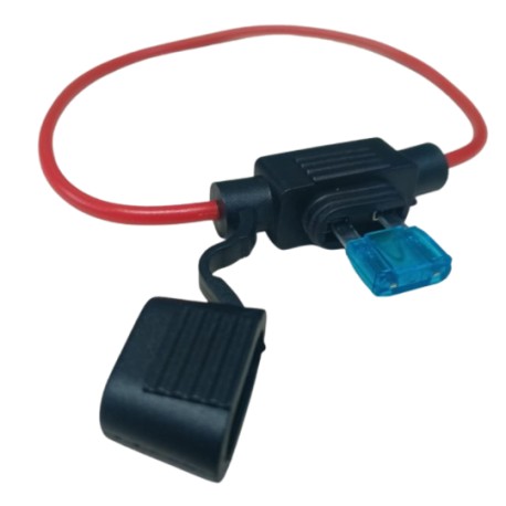 Porta Fusible Con Tapa ( Rojo)