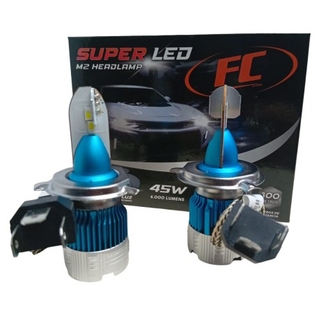 Set Bombillos Led M2 Tipo H4 6000 Lumens