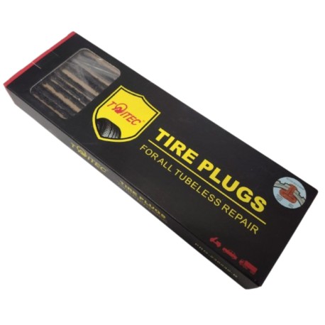 Goma Tapón Para Reparación De Neumáticos 20 Cm Pack De 60